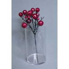 C-11302球花插 玫紅