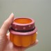 萬聖節-HW312 南瓜陶器小燭臺(紅)