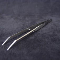 鑷子-15.5cm不鏽鋼附齒曲型鑷子
