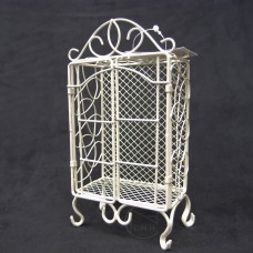 出清品縷空-WONDER ZONE 21 花器515-513W Iron Wire Display衣櫃 白