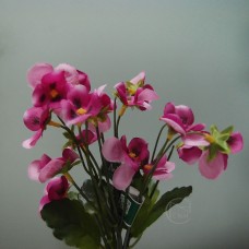 人造花-MAGIQ FM008269-012 Viola tricolor var. hortensis 三色堇花束 Pink Orchid