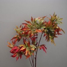 出清品 人造葉-MAGIQ FG009237Article Autumn leaves branchGRxRED