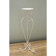 出清品花架-NATURE DESIGNS 花器 44751 Iron Flower Stand L White