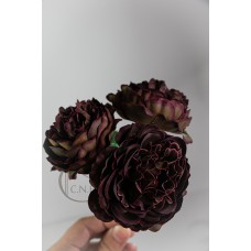 出清品 人造花FM005387-027ROSE黑綠