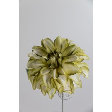 出清品 人造花FM006955-123大麗花白綠