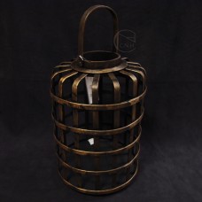 出清品木製-日本花器KE000018古董木燈籠花器古銅