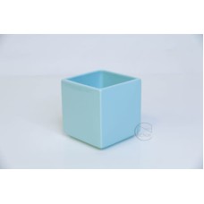 陶瓷-方型花器8 8 H9  T藍色
