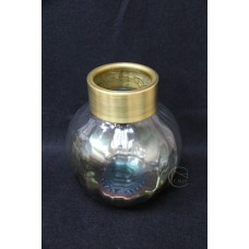 出清品花器 LL17010 銅圈玻璃 Ø9xH19