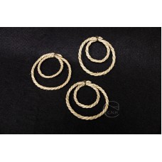 出清品 新年-大地農園 裝飾 迷你注連繩-二重 3入
