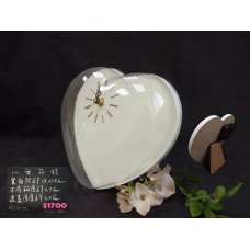 出清品時鐘花器-日本AMIFA 心型時鐘花器