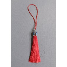 出清品材料 帽蓋流蘇 紅色