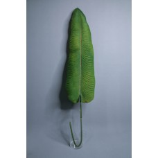 出清品 人造葉 單支火鶴王 中葉 綠 W22xH125cm