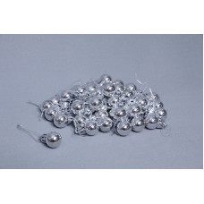 混搭球LR2050 亮光50入 銀 Ø2cm
