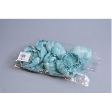 索拉花 牡丹花6CM 孔雀綠