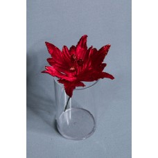 人造花-ASCA AX69107-002Poinsettia pick紅