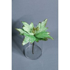 人造花-ASCA AX69107-051L Poinsettia pick(綠)