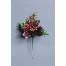 聖誕-花插-亮蔥聖誕紅(紅)