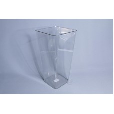 塑膠-大號透明方桶 38X19X14CM