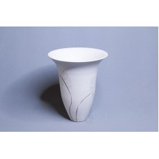 陶花器-手作535-1 白