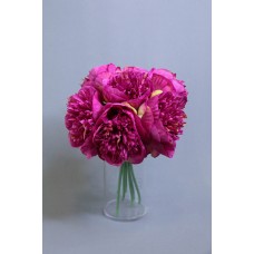 出清品人造花-玉荷牡丹X7(玫紅)
