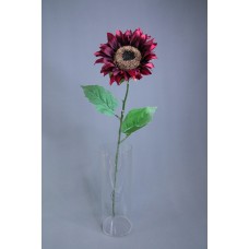 出清品 人造花-ASCA A-33606-015Helianthus Annuus向日葵(暗紅)