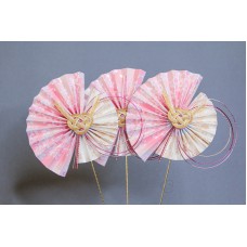 花插-花霞扇子花插JP001025 3入