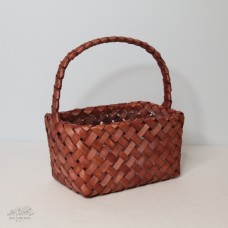 木片編籃 大 深咖 25x15x13cm