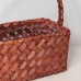 木片編籃 大 深咖 25x15x13cm