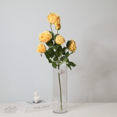 人造花 坦娜玫瑰 黃