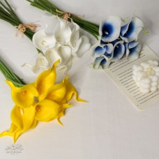 人造花 9頭PU迷你馬蹄蓮  L35cm