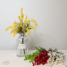 人造花 金合歡植絨 短款 3支
