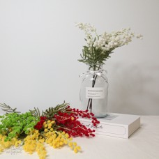 人造花 金合歡植絨 短款 總長40cm 1支