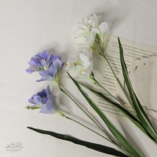 人造花 兩叉手感保濕香雪蘭