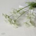 人造花 5叉蕾絲花 白