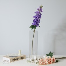 人造花 3D飛燕草 長款 紫色