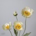 人造花 植毛四頭罌粟花