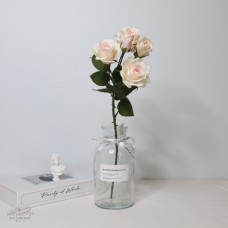 人造花 A-33209-13 玫瑰散枝 粉