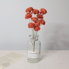 索拉花 玫瑰4CM 粉橘 10入
