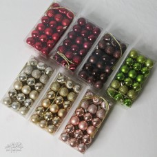 36入聖誕球 單色 3cm