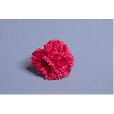 人造花-6片尖托康乃馨香皂花 紅