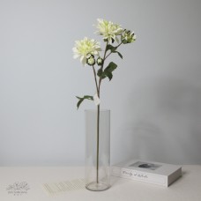 人造花-5頭春色大理花(白)