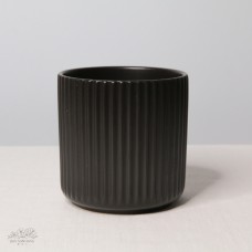 QA1527豎紋啞光黑 中 13X13cm