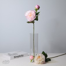 人造花 鳳凰牡丹 粉紅 Ø15xL65cm