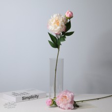 人造花 鳳凰牡丹 淡粉 Ø15xL65cm