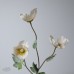 絕版品 人造花 A-34113 罌粟 白