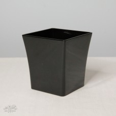 塑膠花器-方型花器(黑)