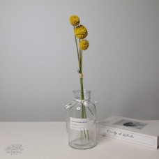 人造花-ASCA 人造金仗球A-34136010 黃 3入