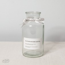 玻璃-玻璃花器 上4.5下8高16cm 500cc