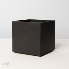 陶花器-方形(霧面黑)