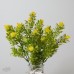 人造花 5頭35目米蘭楊梅噴色 黃